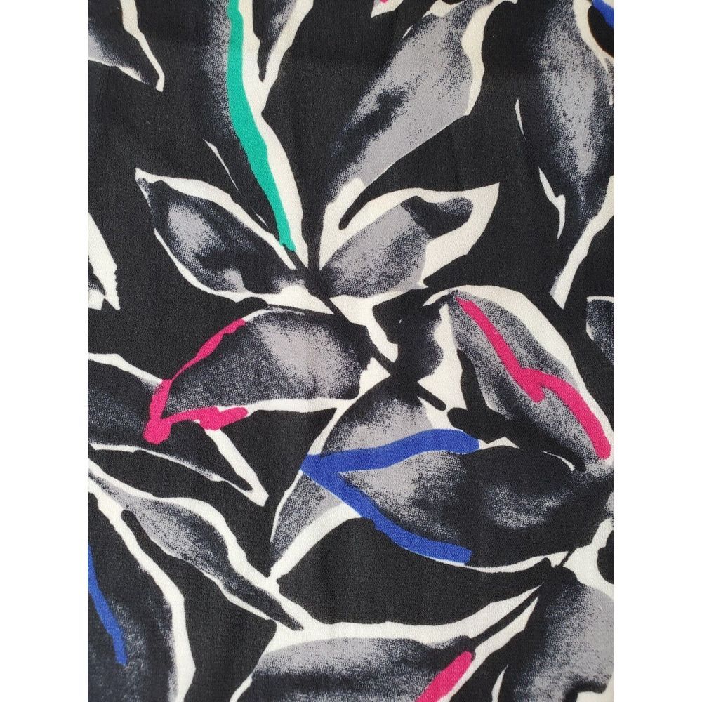 Vintage Accents By Florence Scarf Made In USA Dark Romantic Multicolor